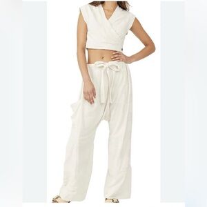 Free People Beach sz small 2 piece pant set
